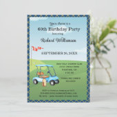 第60回バースデーパーティー男子ゴルフテーマパーティー 招待状 (スタンド正面)