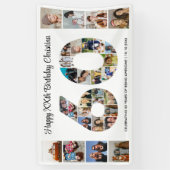 第60回バースデーパーティー第60回フォトコラージュ 横断幕 (縦)