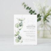 第60回バースデーパーティーEucalyptus Greeneryスクリプト 招待状 (スタンド正面)