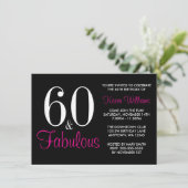 第60回ブラックピンクバースデーパーティー 招待状 (スタンド正面)