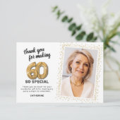 第60回モダン大人誕生日写真 サンキューカード (スタンド正面)