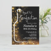 第60回ワイン誕生日招待状。完璧に老いた 招待状 (スタンド正面)