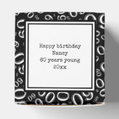 第60回写真保管 – 白黒ナンバーパターン フェイバーボックス (上部)