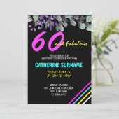 第60回素晴らしい誕生日パーティーお祝い 招待状 (スタンド正面)