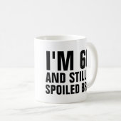 第60回誕生日おもしろいコーヒーマグ、ブラット コーヒーマグカップ (正面右)