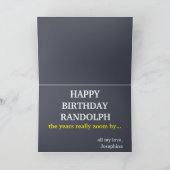 第60回誕生日おもしろいビデオ会議通話 カード (内部)