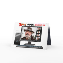 第60回誕生日おもしろいビデオ会議通話