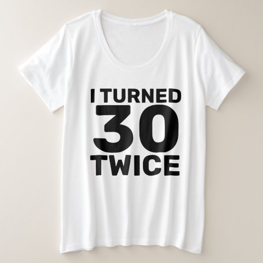 第60回誕生日おもしろいTシャツ プラスサイズTシャツ (デザイン正面)