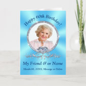 第60回誕生日カードの女性の友人と家族 シーズンカード (正面)