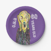 第60回誕生日パーティーお祝い60年 ペーパープレート (正面)