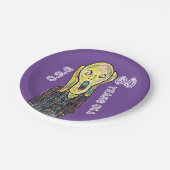 第60回誕生日パーティーお祝い60年 ペーパープレート (アングル)