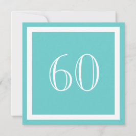 第60回誕生日パーティーの招待 – アクア 招待状