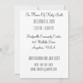 第60回誕生日パーティーパーソナライズされた招待状 招待状 (裏面)