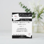 第60回誕生日パーティーパーソナライズされた招待状 招待状 (スタンド正面)