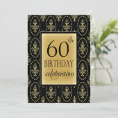 第60回誕生日パーティーパーソナライズされた招待状 招待状 (スタンド正面)