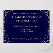 第60回誕生日パーティーフォイル招待状 箔招待状 (裏面)