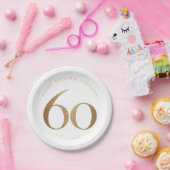 第60回誕生日パーティー ペーパープレート (パーティー)