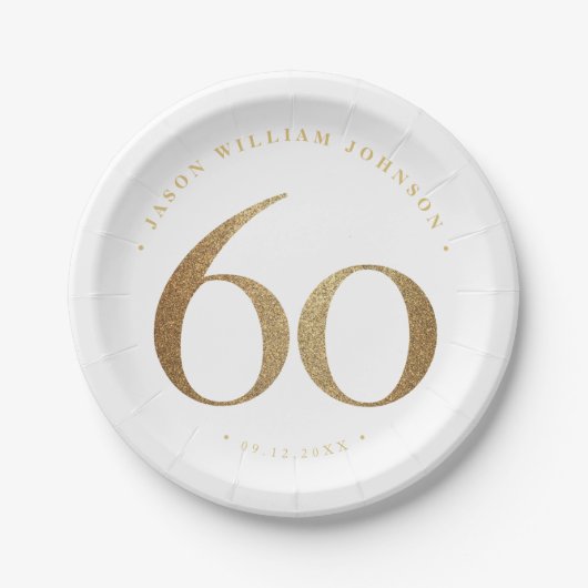 第60回誕生日パーティー ペーパープレート (正面)