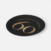 第60回誕生日パーティー ペーパープレート (アングル)