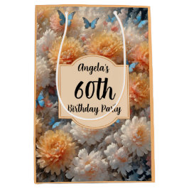 第60回誕生日パーティー ミディアムペーパーバッグ