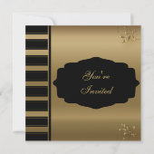 第60回誕生日パーティー | DIY文字 招待状 (正面)