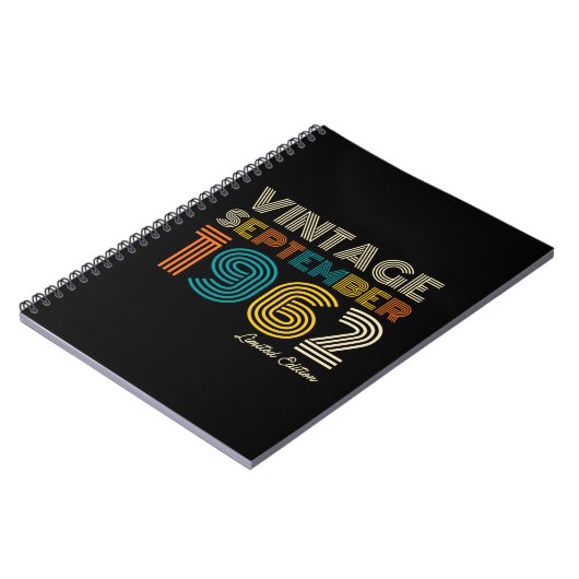 第60回誕生日ヴィンテージ1962年9月限定Edtn. ノートブック (左側)