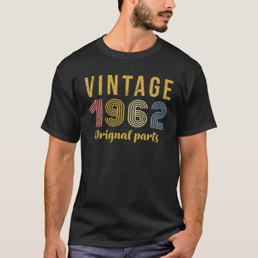 第60回誕生日装飾男性60日目1962 Tシャツ (正面)