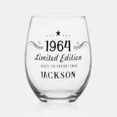 第60回誕生日限定版1964 ステムなしワイングラス (正面)