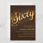 第60回誕生日（女性） 招待状 (正面)