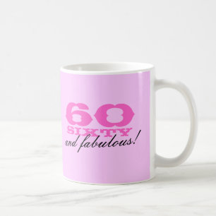第60女性のための誕生日のマグ  60およびすばらしい! コーヒーマグカップ
