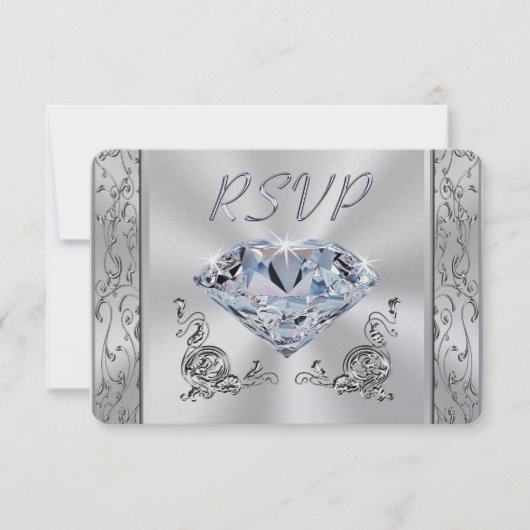 第60封筒が付いている記念日の応答カード 出欠カード (正面)