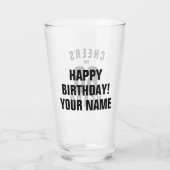 第60年齢60のための誕生日のタンブラーのガラスギフト タンブラーグラス (裏面)