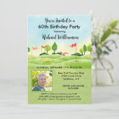 第60期男子バースデーパーティー写真ゴルフ 招待状 (スタンド正面)