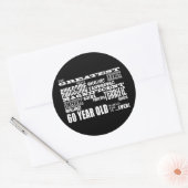 第60期誕生素晴らし日会60歳 ラウンドシール (封筒)