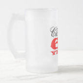 第60男性へ誕生日ビールガラスのギフト フロストグラスビールジョッキ (左)