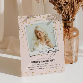 第60章おもしろいモダン写真60誕生日 招待状