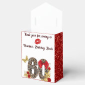 第60章レッド&金ゴールドヒョウ60誕生日 フェイバーボックス (オープン)