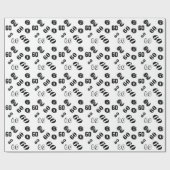 第60第60誕生日は年齢を個人化します ラッピングペーパー (フラット)