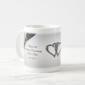 第60結婚記念日のマグ コーヒーマグカップ (正面左)
