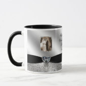 第60結婚記念日の写真のマグ マグカップ (左)