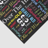 第60落書きのスタイルのハッピーバースデー 薄葉紙 (詳細)