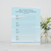 第60記念パーティーの来客名簿のサインインのページ (スタンド正面)