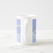 第60記念日のダイヤモンドのハート ボーンチャイナマグカップ (裏面)