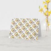 第60記念日カード カード (黄色い花)