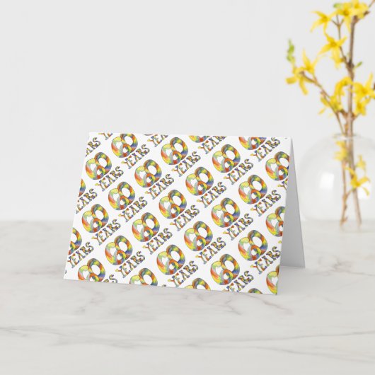 第60記念日カード カード (黄色い花)