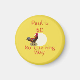 第60誕生日おもしろいチキンまたは鶏 マグネット