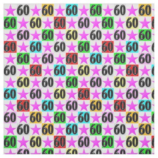 第60誕生日すごい星 ファブリック (見本)