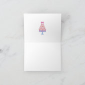 第60誕生日のカップケーキのサンキューカード サンキューカード (内部)