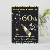 第60誕生日のパーティの招待状 招待状 (スタンド正面)