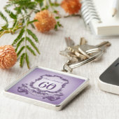 第60誕生日のヴィンテージフレームの名前入りなkeychain キーホルダー (側面)